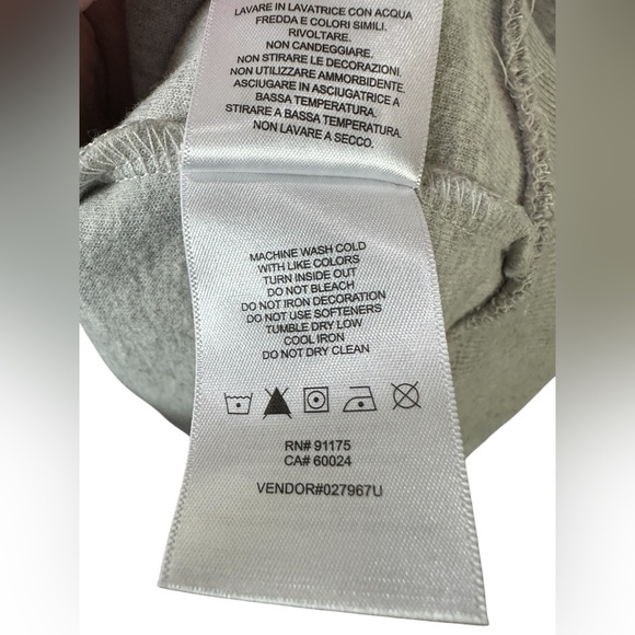 FILA Men’s Short Sleeve Hoodie Gray Red White Small - Picture 6 of 8